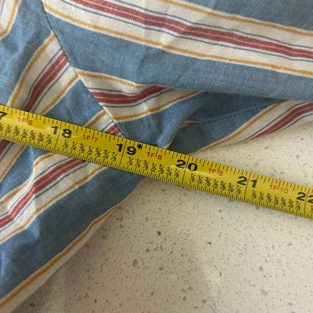 THE GREAT. The Honor Top Frontier Stripe Button Puff Sleeve Size 3 Large $250 - Picture 8 of 9